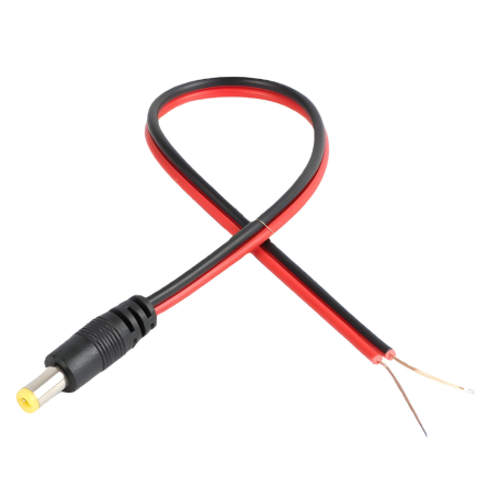 Power Cable Male 12 V DC 2.1 x 5.5 mm by 0.088m