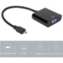 Adapter Micro HDMI/HDTV to VGA - 25cm - Black