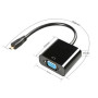 Adapter Micro HDMI/HDTV to VGA - 25cm - Black