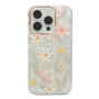 Transparent Protective Shell with Flower-07 Patterns for iPhone - Salmon Flowers (Mayline)