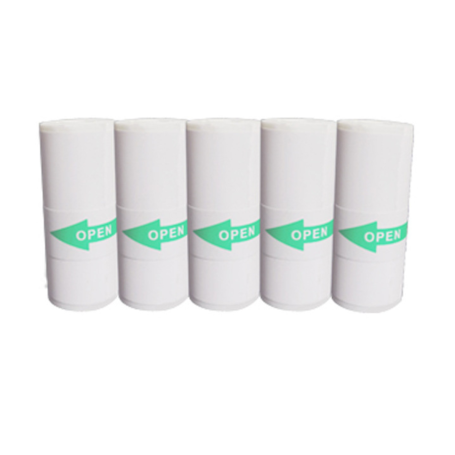 5 Reels of Thermal Paper Adhesive (55x25mm)