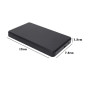 Case for Hard Drive External USB 3.0 2.5HDD - Black