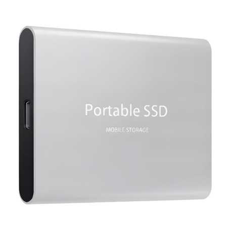 External Hard Drive for Laptop USB/Type C - 128 GB - Black