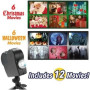 Versatile Projector for Christmas, Halloween and Home Atmosphere - Black