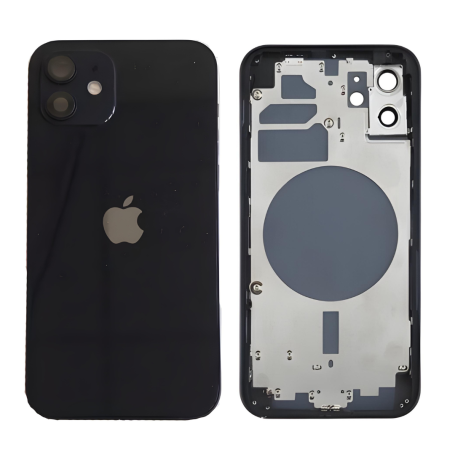 Back Cover Housing iPhone 12 Black (Original Disassembled) Grade A