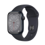 Montre Intelligente, Smartwatch - Montre Connectée Apple Watch Series 9 GPS 41mm Minuit Aluminium avec Bracelet - Grade A (TVA S
