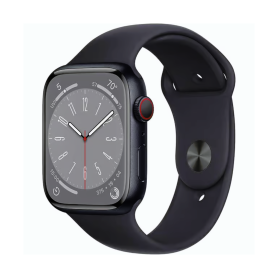 Montre Connectée Apple Watch Series 8 Cellulaire 41mm Minuit Aluminium - Grade A avec Boîte et Chargeur Offerts