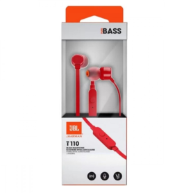 Achetez Écouteurs JBL Tune 110 Rouge - Kit Main Libre avec Jack 3,5mm - Qualité Sonore Exceptionnelle
