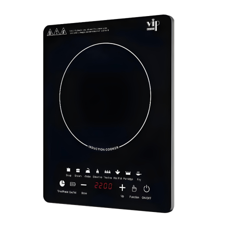 Cuisinière Electrique Multifonctionnelle 2200W à Commande Tactile Panneau Microcristallin