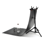 Black Reflective PVC Backdrop for Photography Studio 80x160cm