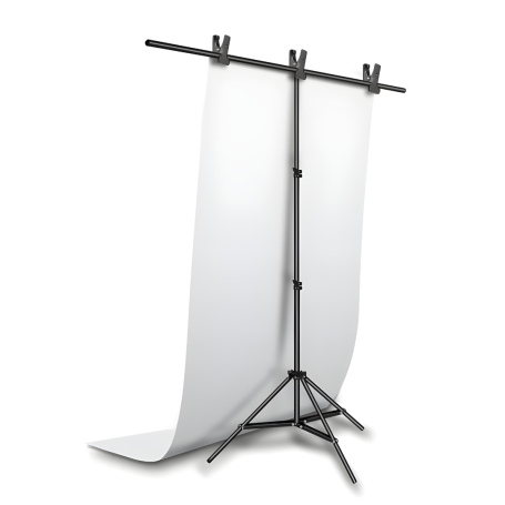 White Reflective PVC Backdrop for Photography Studio 80x160cm