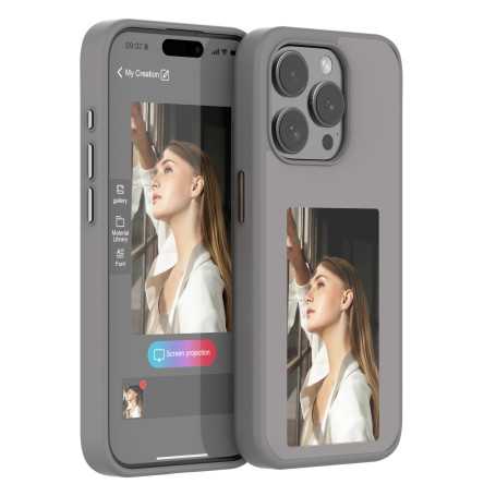 Personalized Protective Case for iPhone 13 -16 Pro Max with E-Ink Screen