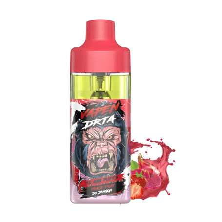 Vaping E-Liquid Rechargeable - Vapen Drta - 12000 puffs 0% Nicotine - Strawberry Dragon Fruit