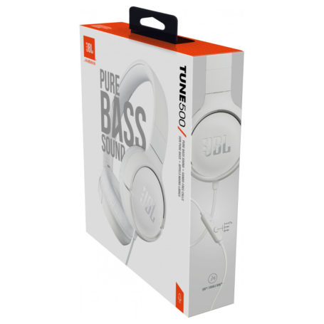 Casque Filaire JBL Tune T500 - Blanc