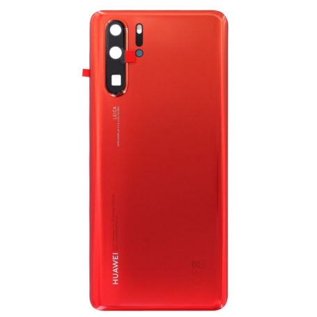 Vitre arrière Huawei P30 Sans Contour lentille Orange (Original Démonté) - Grade AB