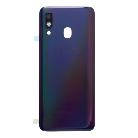 Vitre arrière Samsung Galaxy A40 (A405F) Sans Contour lentille Noir(Original Démonté) - Grade B