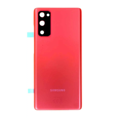 Vitre arrière Samsung Galaxy S20 FE 4G/5G 2020 (G780F/G781B) Sans Contour lentille Rouge (Original Démonté) - Grade B