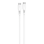 Type-C / Type-C - Fast Charging Cable - Devia GRS Environment-friendly Series - PD 60W 3A 1M - White