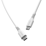 Type-C / Type-C - Fast Charging Cable - Devia GRS Environment-friendly Series - PD 60W 3A 1M - White