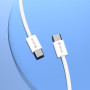 Type-C / Type-C - Woven Fast Charging Cable - Devia Extreme Speed Series - PD 60W 3A 1.5M - White