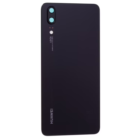 Vitre arrière Huawei P20 Sans Contour lentille Noir (Original Démonté) - Grade A