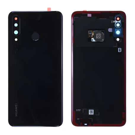 Rear window Huawei P30 Lite Black (Original Disassembled) - Grade B