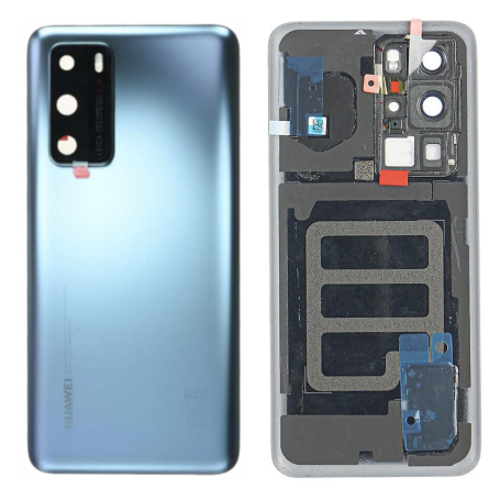 Vitre arrière Huawei P40 Pro Givre d'Argent (Original Démonté) - Grade A