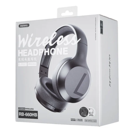 Remax RB-660HB Wireless Bluetooth Stereo Headphones Black