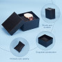 Jewelry Watch Storage Box With Small Sponge Pillow Black 9*8*5,5cm