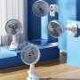 Mini Ventilateur USB Avec pince - 6" - 4 Positions