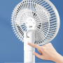 Mini USB Fan With Clamp - 6” White