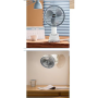 Mini Ventilateur USB Avec pince - 6" - 4 Positions