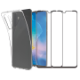 Pack Case + 2Pcs ESSENTIELB Protection Film for Huawei P Smart 2019