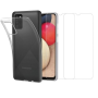 Pack Case + 2Pcs ESSENTIELB Protection Film for Samsung Galaxy A02s