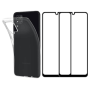 Pack Case + 2Pcs ESSENTIELB Protection Film for Samsung Galaxy A22 4G