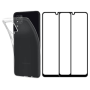 Pack Coque + 2Pcs Film Protection ESSENTIELB pour Samsung Galaxy A22 4G