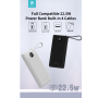 Power Bank 4 Cables (USB + Lightning + Micro + USB-C) 10000mAh 22.5W - DEVIA EP113 - Black