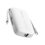 Dual Cable Power Bank (Lightning + Type-C) 10000mAh - DEVIA EP158 - White