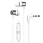 Devia Kintone Seires 3.5mm Metal Wired Headphones with Remote Control - White