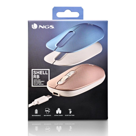 NGS Shell-RB Rechargeable Wireless Mouse with Silent Button