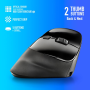 NGS Evo Moksha Wireless Vertical Ergonomic Mouse - Black