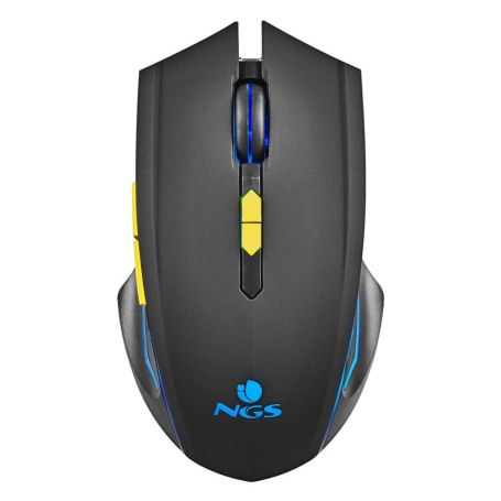 Souris de Jeu avec Lumière LED Sans Fil NGS GMX-200 Rainbow Lights Jusqu'à 2300 DPI 2.4 GHZ