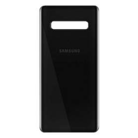 Vitre Arrière Samsung Galaxy S10 Plus (G975F) Sans Contour Lentille Noir (Original Démonté) - Grade B
