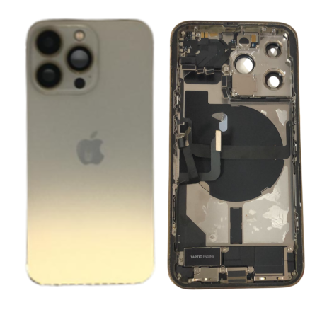 Complete iPhone 13 Pro Gold Chassis - Charging Connector Without Battery (Originally Disassembled) Grade A