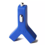 Chargeur allume-cigare USB*2 2.1A TYLT - Bleu