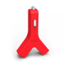 Chargeur allume-cigare USB*2 2.1A TYLT - Rouge