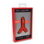 Chargeur allume-cigare USB*2 2.1A TYLT - Rouge