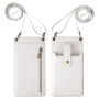 Cell Phone Bag with Belt - White