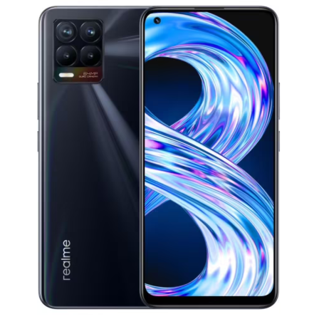 Realme 8 6 128 Go Noir Punk - Grade AB avec Boîte et Accessoires