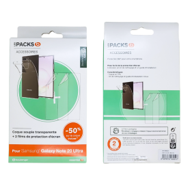 Pack Coque Souple + 2 Protections d'Écran ESSENTIELB